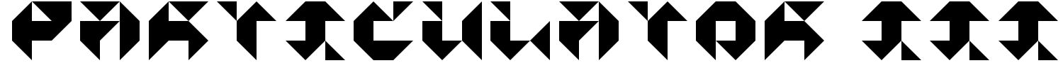 Particulator III Font | 1001 Free Fonts