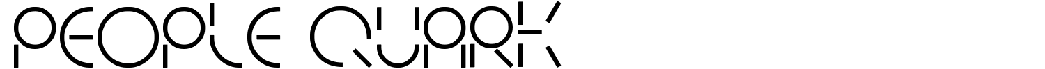 People Quark Font | 1001 Free Fonts