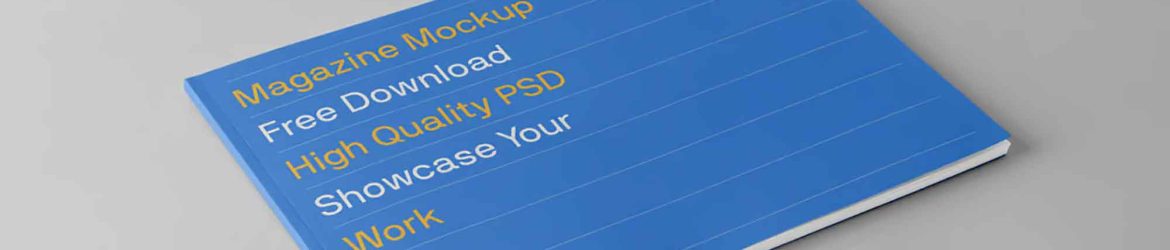 Perfect Binding Magazine Mockup