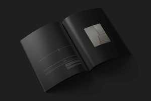 Perfect Binding Open Magazine Mockup
