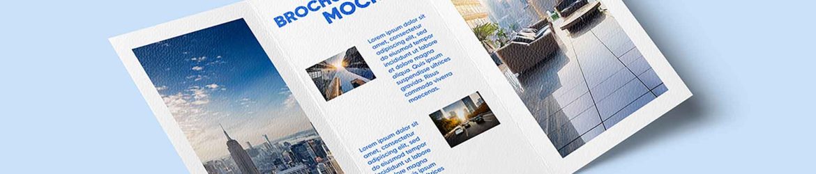 Perspective Trifold Brochure Mockup