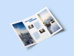 Perspective Trifold Brochure Mockup