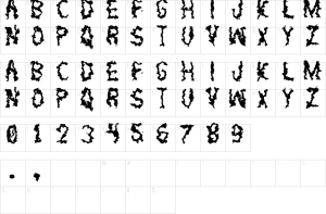 Mapa de caracteres da fonte Petroleum St Font | 1001 Free Fonts