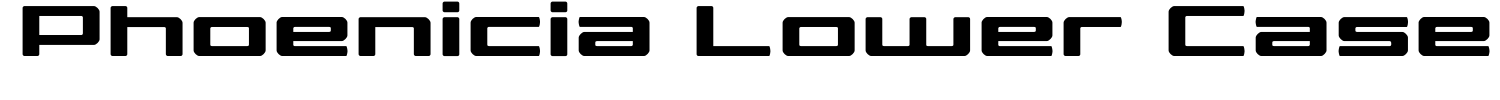 Phoenicia Lower Case Font | 1001 Free Fonts