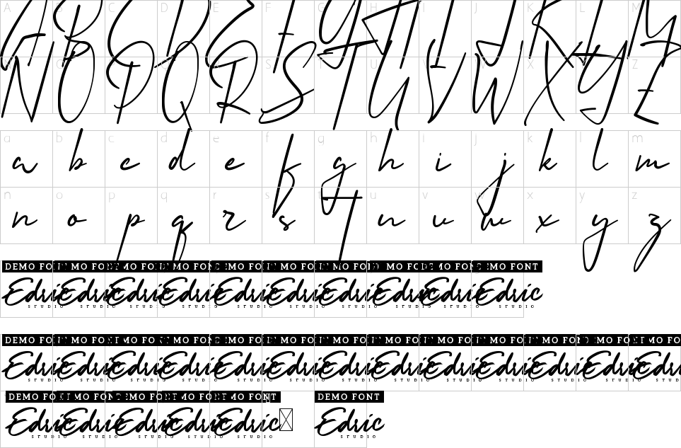 Mapa de caracteres da fonte Photo Journalist Font | 1001 Free Fonts