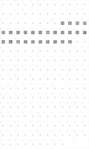Mapa de caracteres da fonte Picto Glyphs