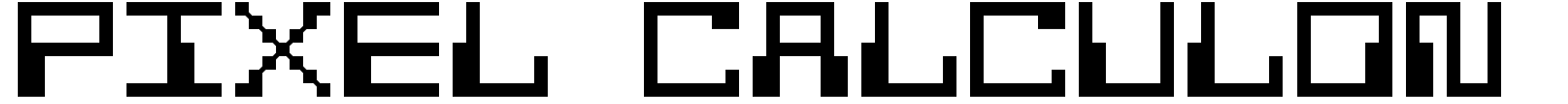 Pixel Calculon Font | 1001 Free Fonts