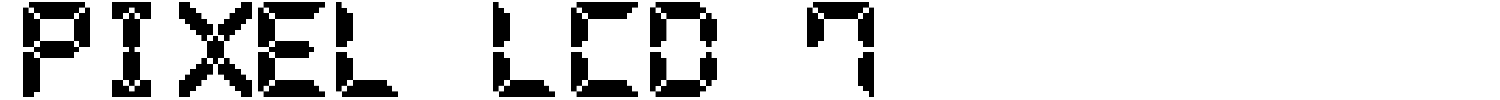Pixel LCD 7 Font | 1001 Free Fonts