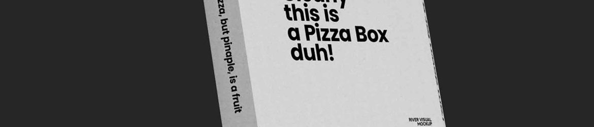 Pizza Package Box Mockup