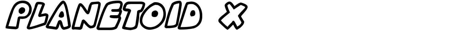 Planetoid X Font | 1001 Free Fonts