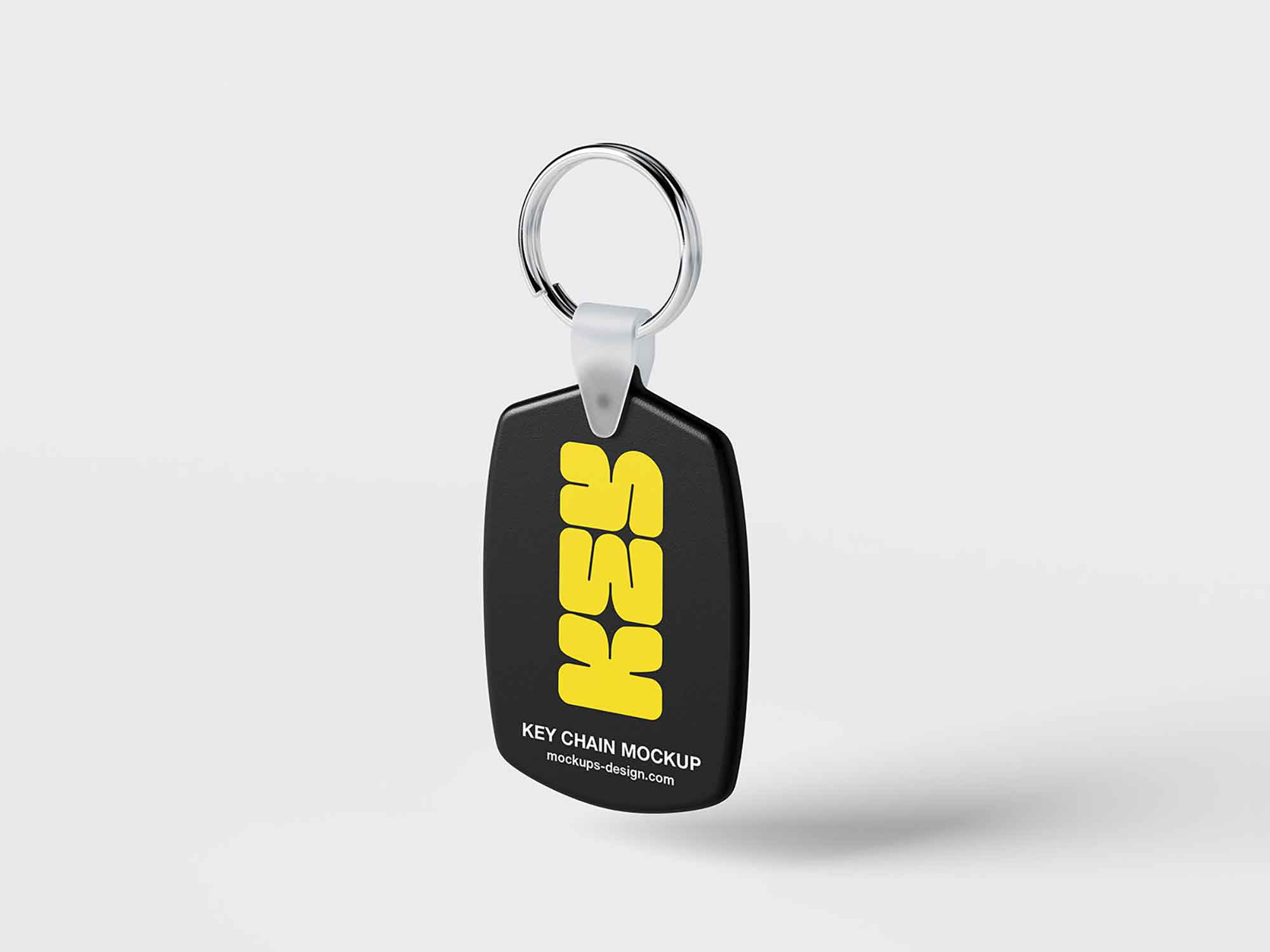 Plastic Key Chain Mockup