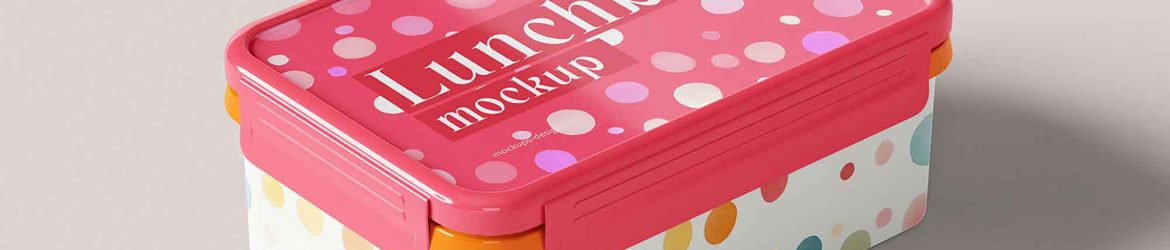 Plastic Lunch Box Mockup