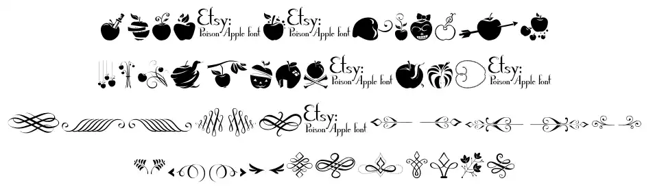 Poison Apple Ornaments 1