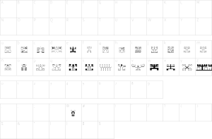 Mapa de caracteres da fonte Polynesien Etua Font Font | 1001 Free Fonts