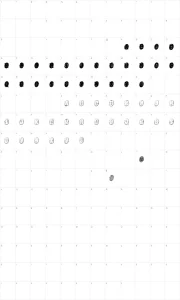 Mapa de caracteres da fonte Powderfinger