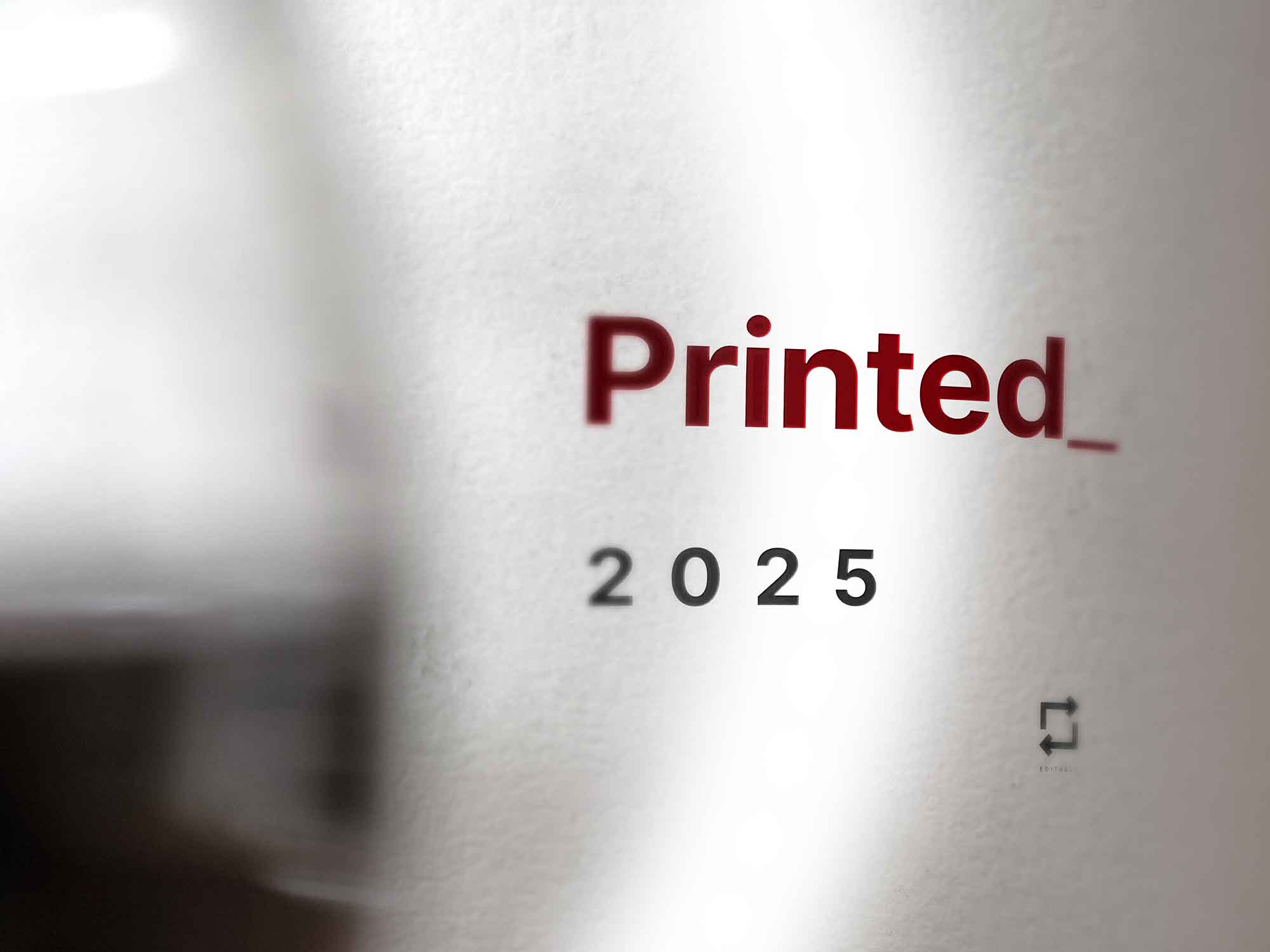 Print Logo Closeup Mockup