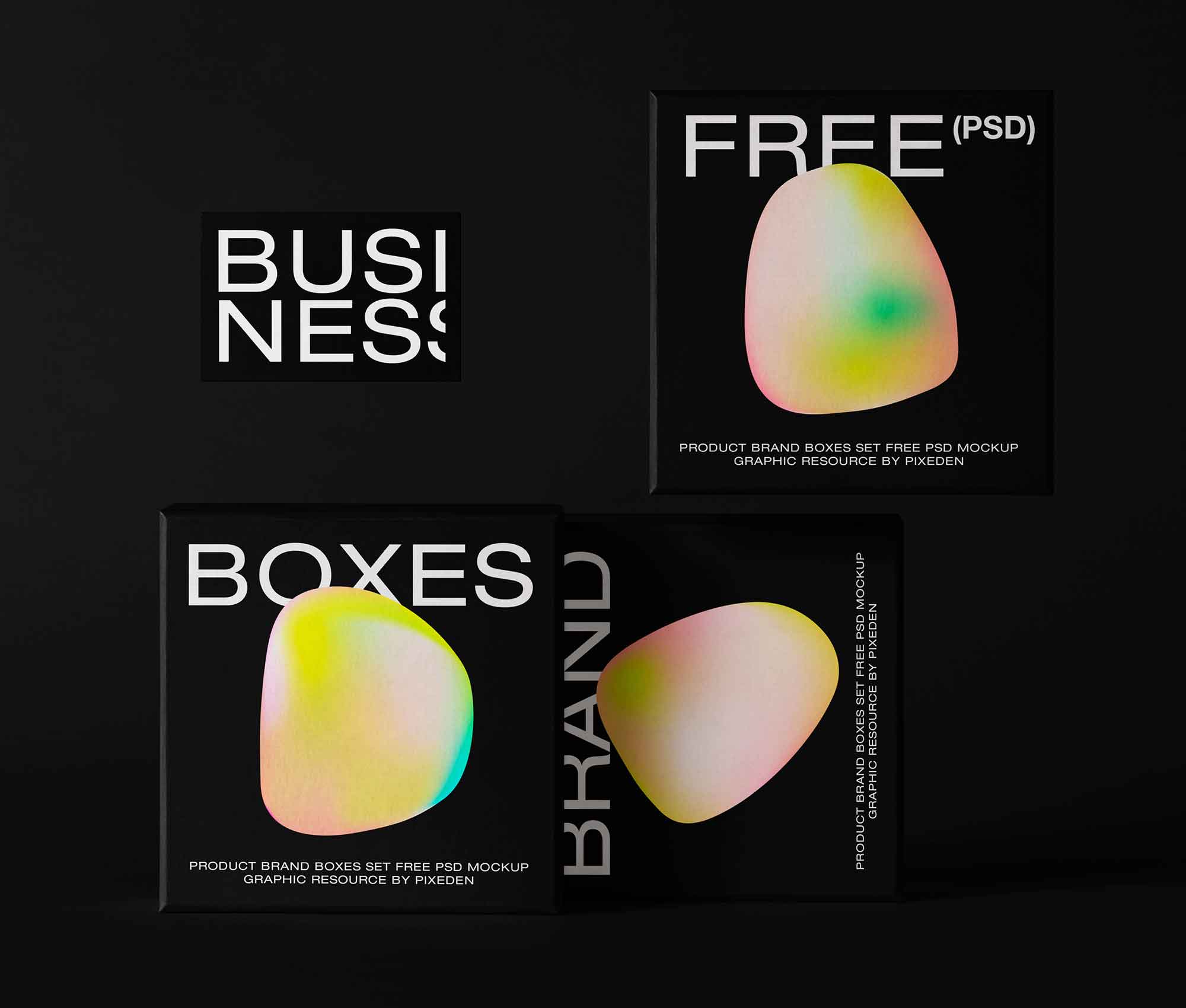 Product Box Packaging Mockup