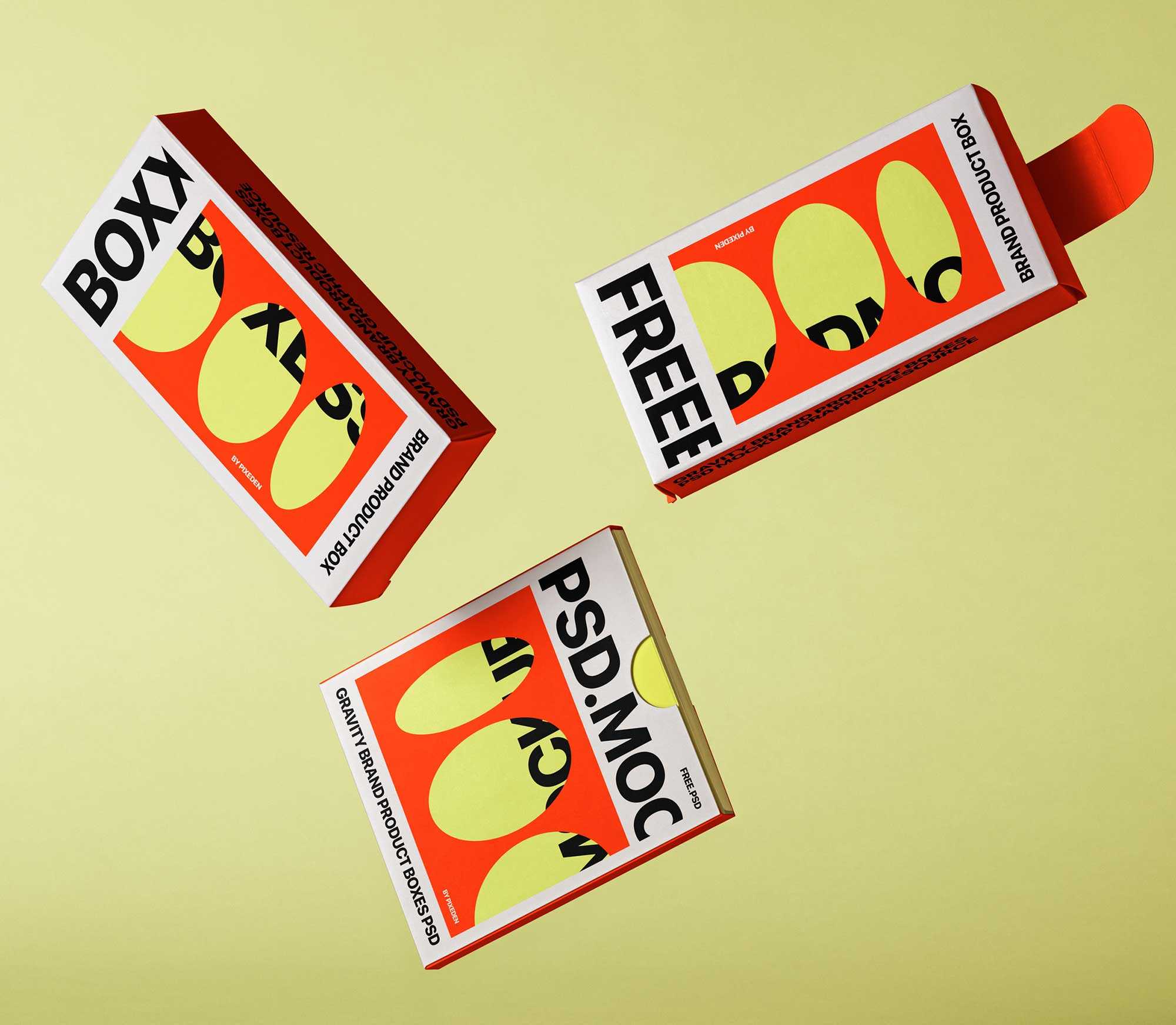 Product Boxes Branding Mockup