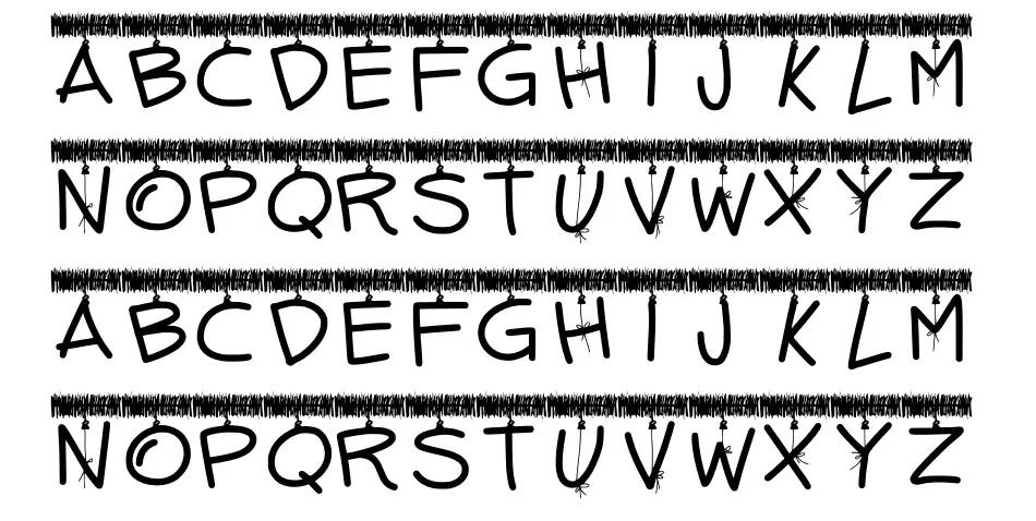 PW Tinsel Letters