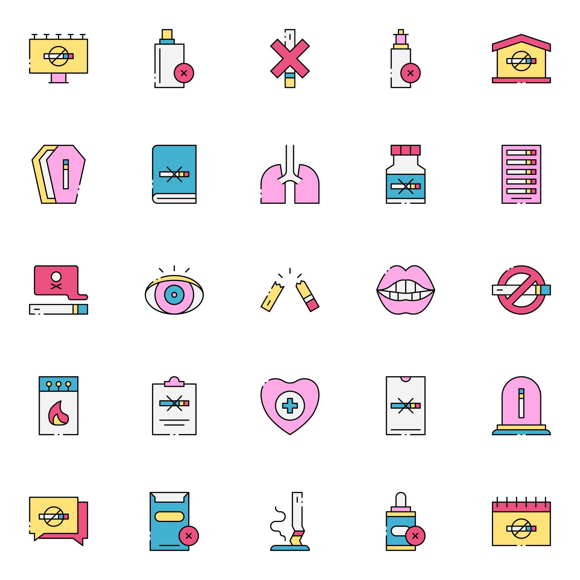 Quit Smoking Icons
