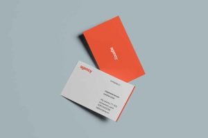 Realistic Business Card Mockup​​​​​​​ in PSD