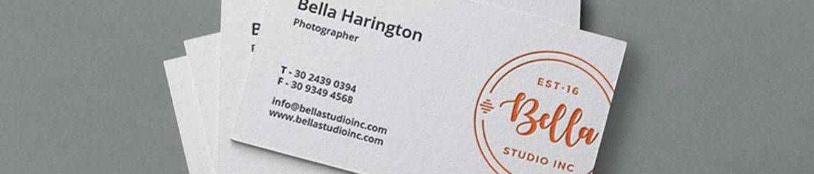 Realistic Business Card Mockup (PSD)