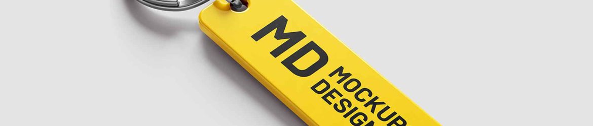 Rectangle Keychain Mockup