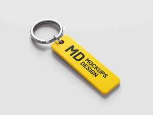 Rectangle Keychain Mockup