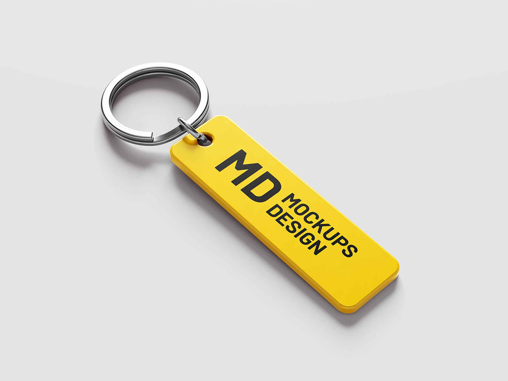 Rectangle Keychain Mockup