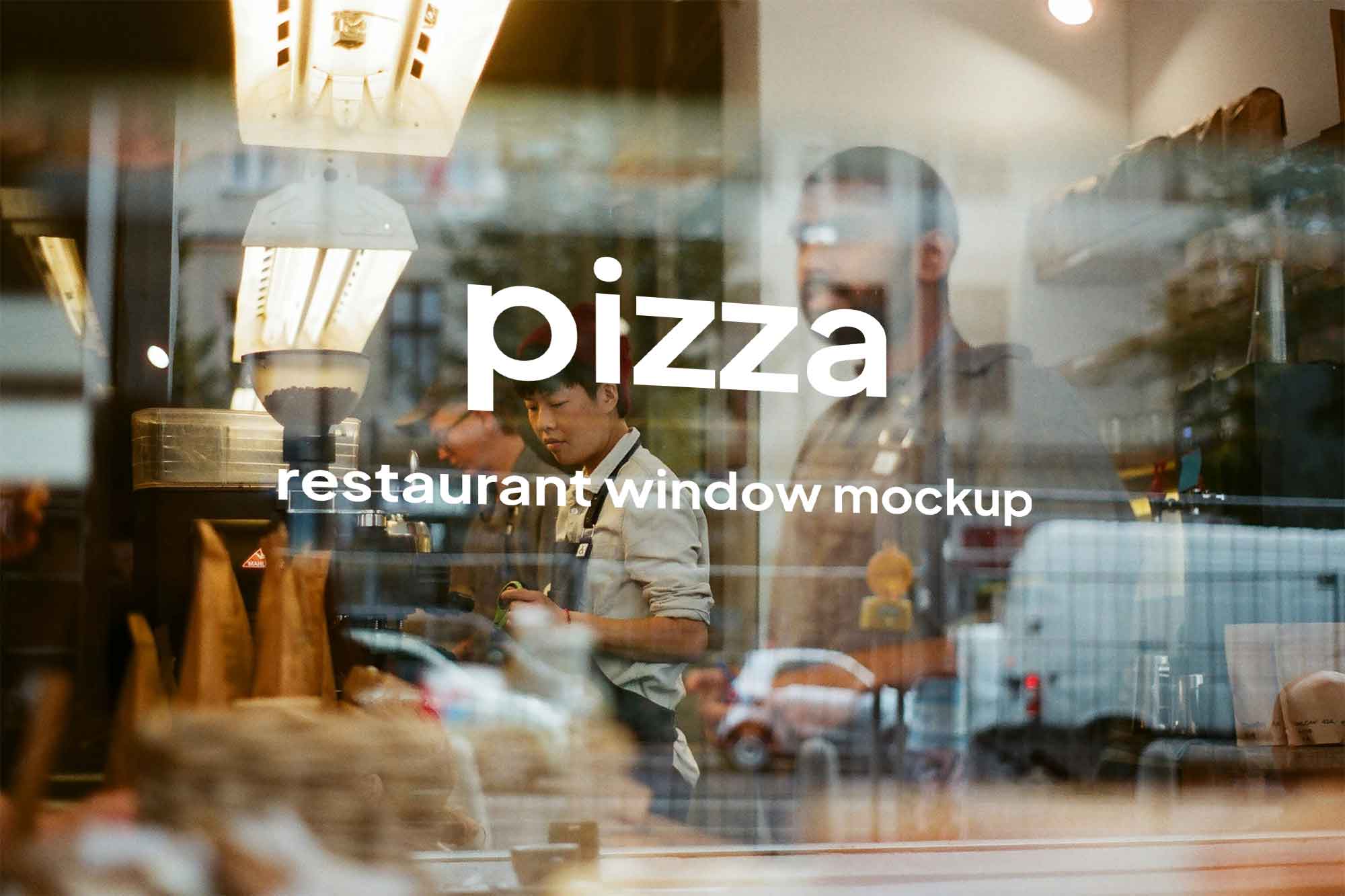 Restaurant Window Mockup