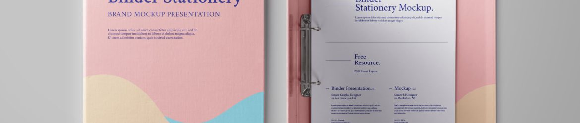 Ring Binder Folder Mockup