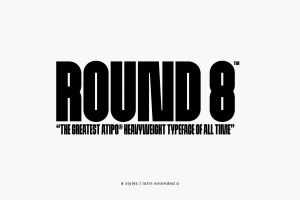 Round 8 Heavyweight Font
