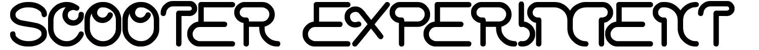 Scooter Experiment Font | 1001 Free Fonts