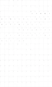 Mapa de caracteres da fonte Screw This