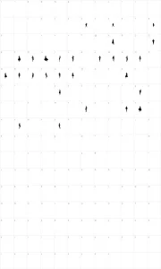 Mapa de caracteres da fonte Sewing Patterns
