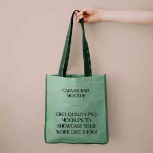 Shopping Canvas Bag Mockup