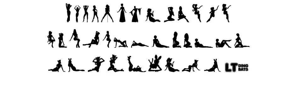 Silhouettes from Poser LT