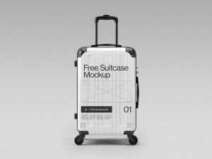 Simple Suitcase Mockup