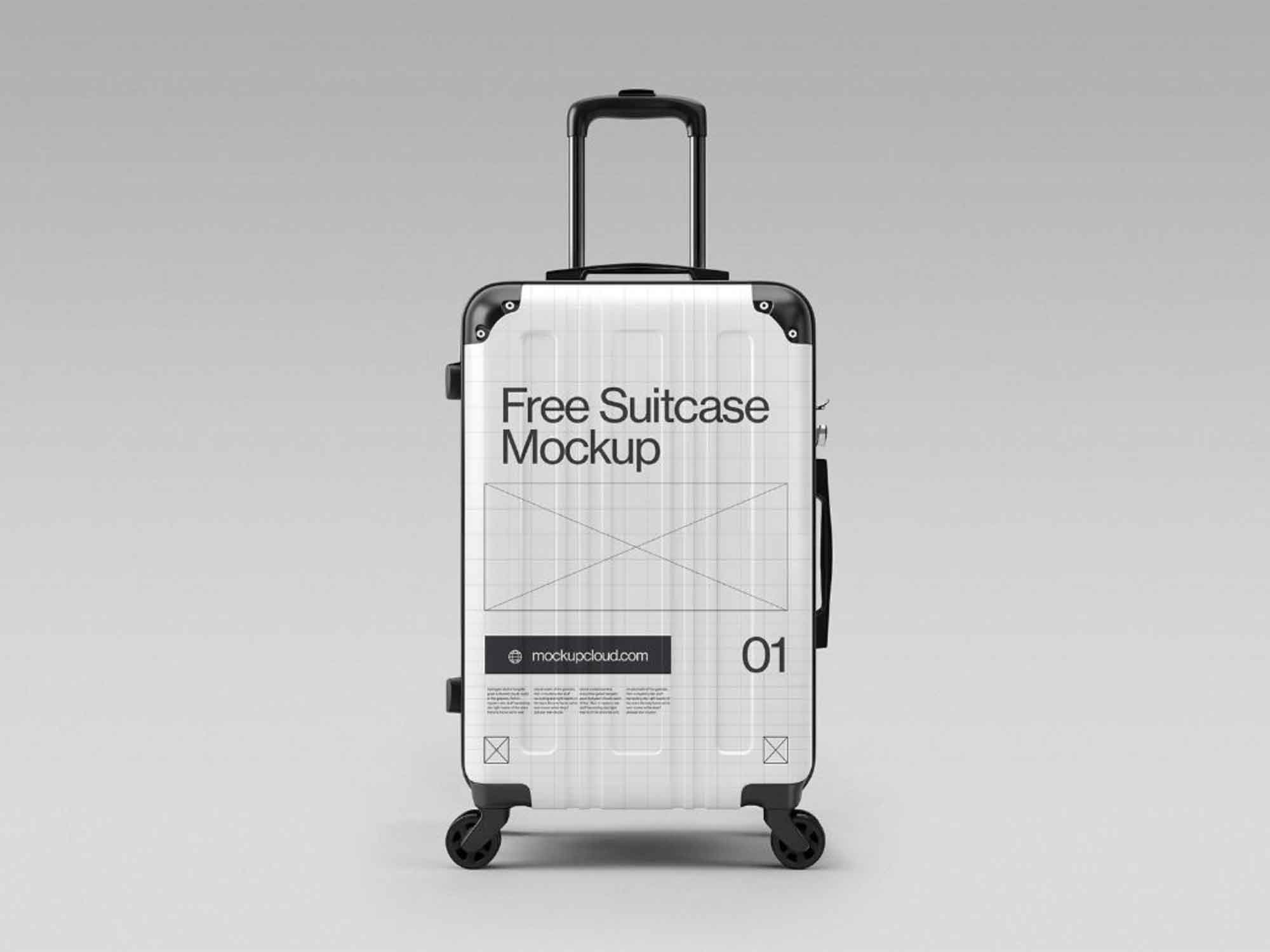 Simple Suitcase Mockup