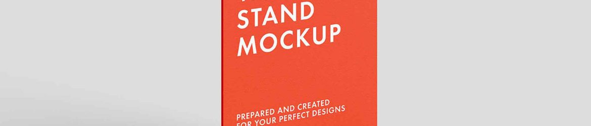 Simple Wood Stand Mockup