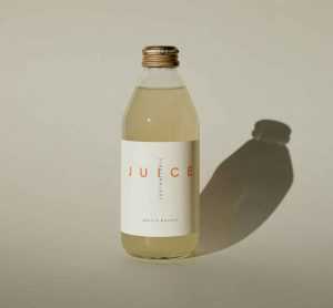Small Glass Juice Bottle Mockup