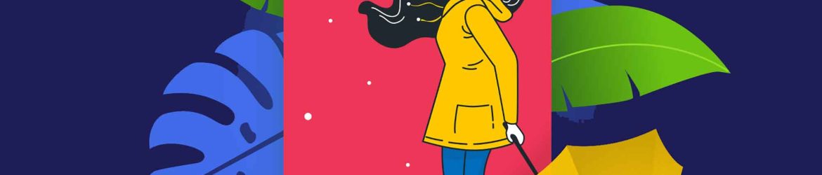 Snowy Winter Weather Forecast Illustration (Sketch)