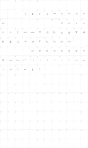 Mapa de caracteres da fonte Soft Ornaments Eight