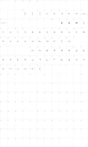 Mapa de caracteres da fonte Soft Ornaments Two