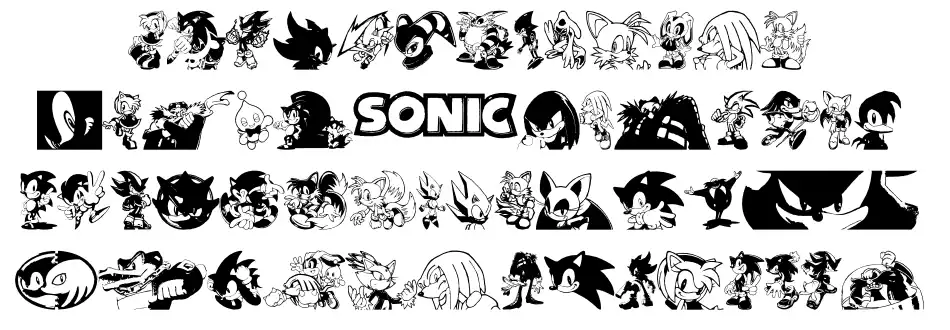 Sonic Mega Font