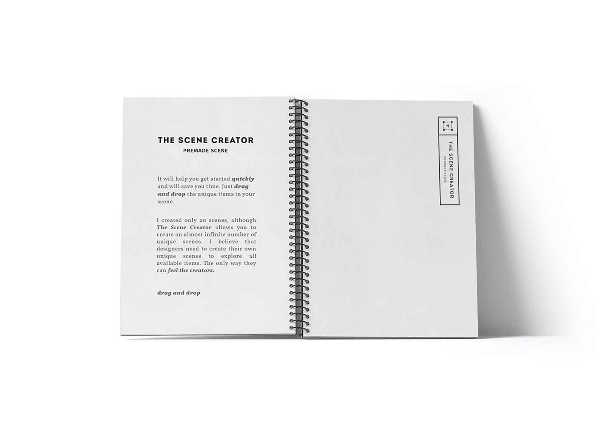 Spring Notebook Mockup