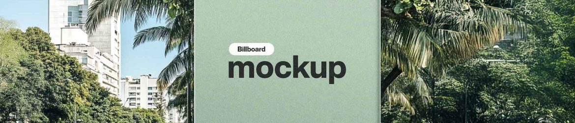 Square City Billboard Mockup