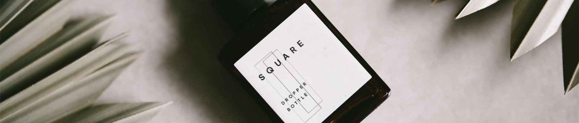 Square Dropper Bottle Mockup