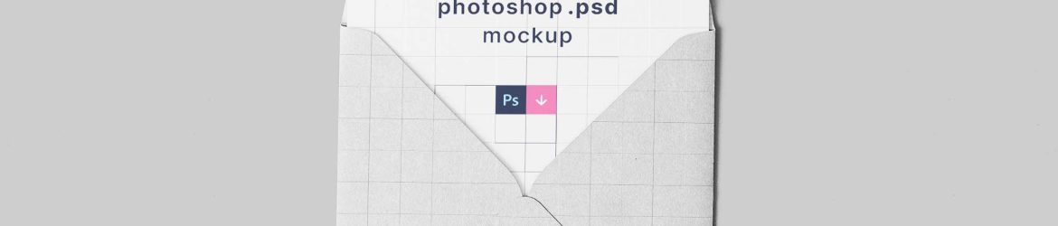 Square Envelope Mockup (PSD)