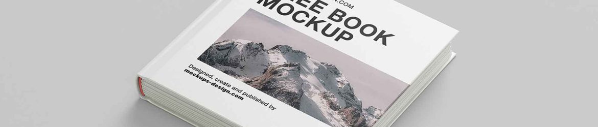 Square Hardcover Book Mockup